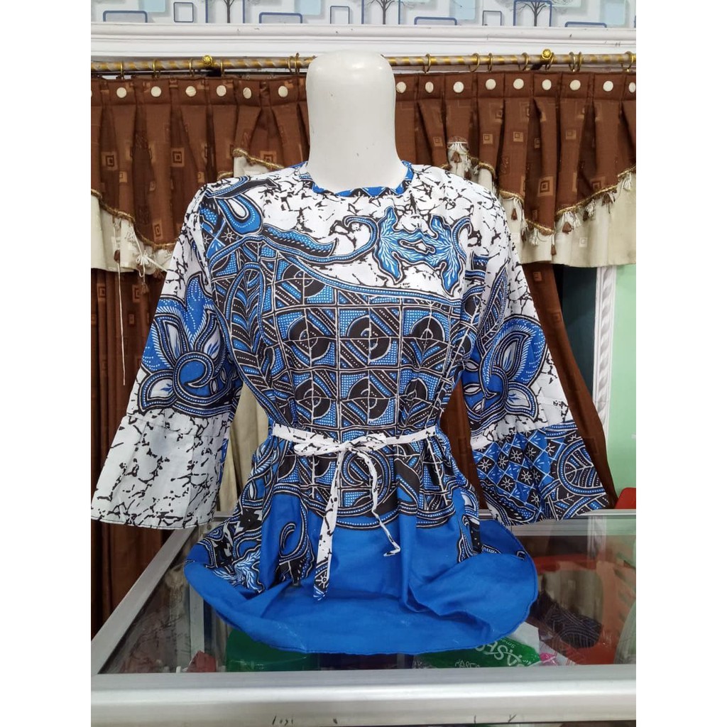 NEW!!!! APRIVAL BATIK ATASAN/BLOUSE SERAGAM KANTORAN/ATASAN BATIK WANITA TERMURAH MODERN-3