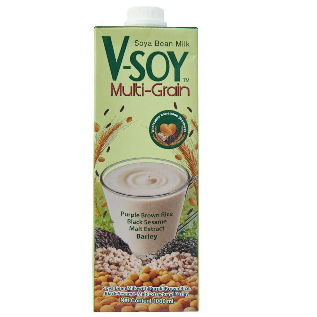 

V-Soy Multigrain Susu Kacang Kedelai Uht 1000 Ml - Multigrain