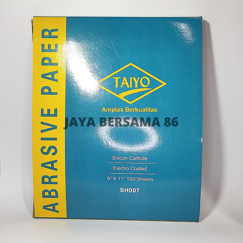 Amplas Duco / Taiyo / Malvin / Toyosaki / Amplas Kertas / Amplas Duco Mebel / Amplas Cat Duco Mobil / Amplas Pasir / Amplas Cat / Amplas Tembok / Penghalus Tembok / Professional Sandpaper Waterproof / Abrasive Paper / Paper Silicon Carbide