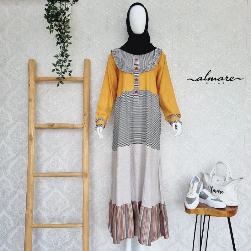 Gamis Mustard Rempel