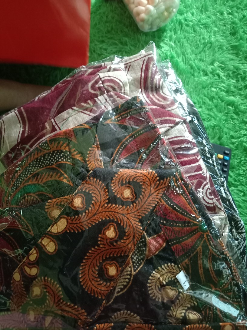 Kemeja Batik Lengan Panjang Batik  Danabrata Pria Motif Songket Hijau Kode 031 M L Xl Xxl Regular