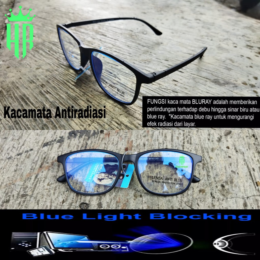 kacamata blueray original kacamata anti radiasi Hp laptop komputer kacamata anti radiasi wanita