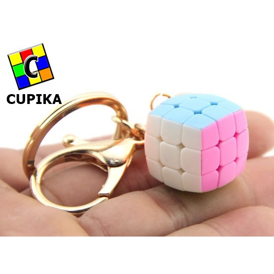 Rubik 3x3x3 Yongjun Gantungan Kunci 2 cm cembung/Pillow Stickerless