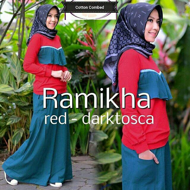 Ramikha Set wd, ONE SET, SETELAN WANITA, STELAN WANITA, baju wanita, baju gamis, dress, gamis, Baju