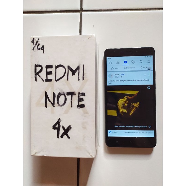 Xiaomi Redmi Not 4x Ram 4/64 Fullset