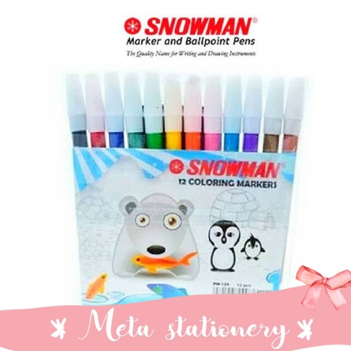 

Buruan Spidol Snowman 12 Warna Terbatas