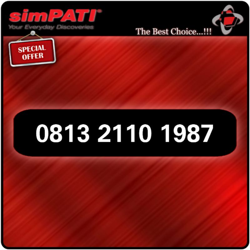 nomor cantik simpati tahun 0813 2110 1987 nomer cantik telkomsel tahun