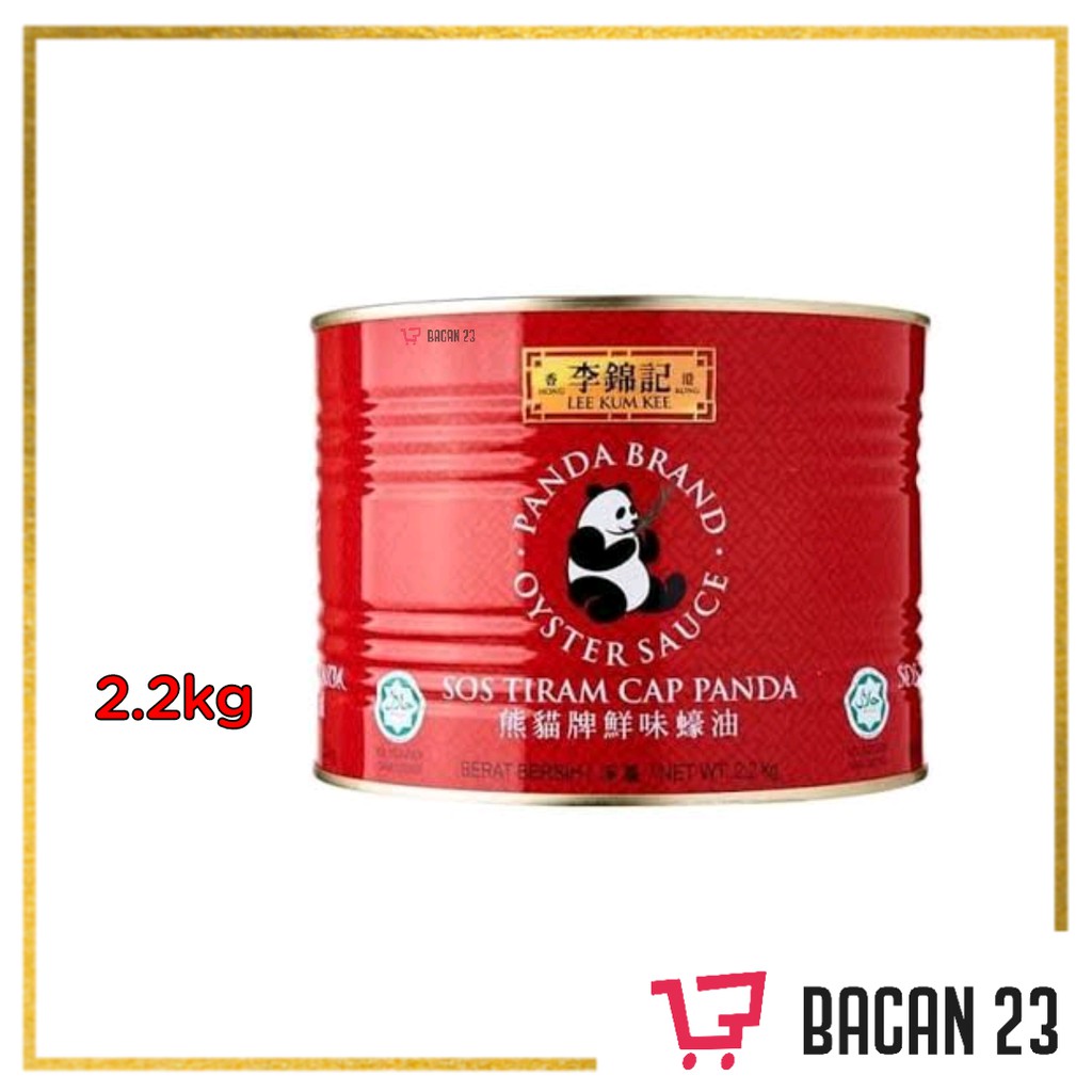 

Lee Kum Kee Saos Tiram Cap Panda (2,2kg) / Saos Tiram Kaleng / Bacan 23 - Bacan23