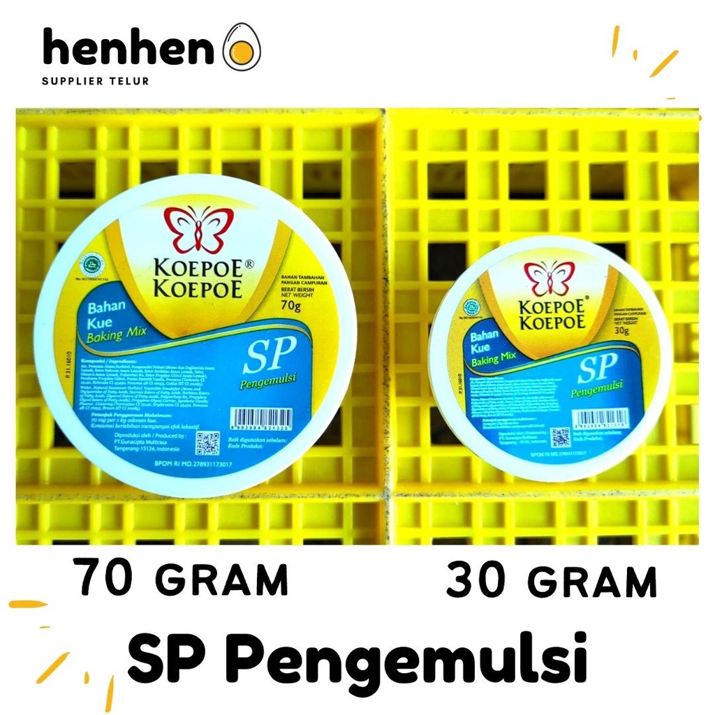 

SP Pengemulsi KOEPOE-KOEPOE Pengembang Kue