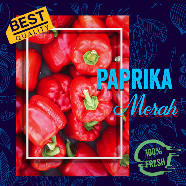 

PAPRIKA MERAH / FRESH RED BELL PEPPER / SWEET PEPPER Per 250 gram ± 2 BUAH