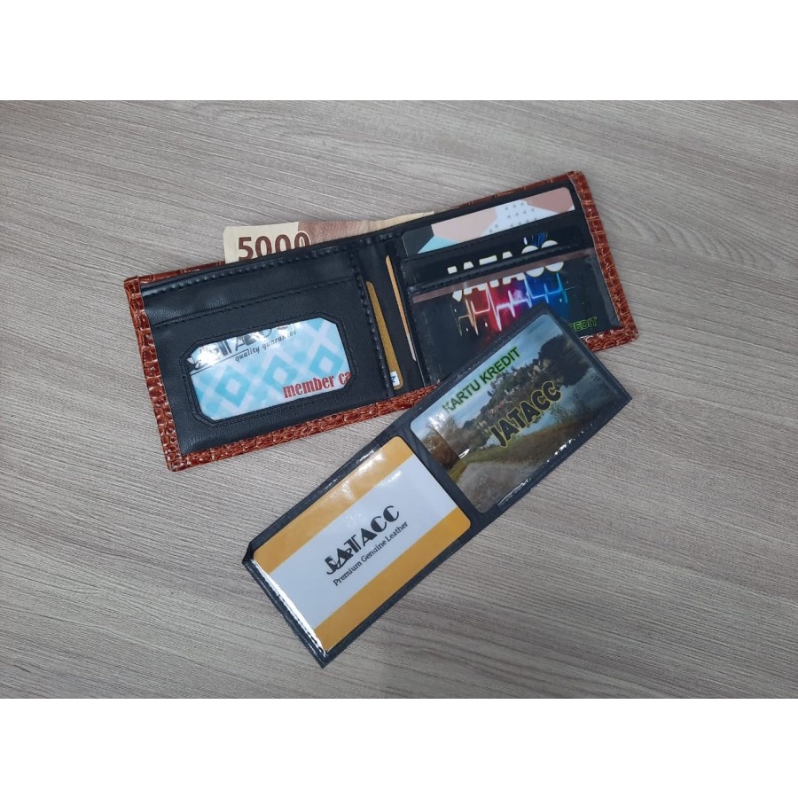 Dompet pria dewasa / dompet lipat model Buaya / dompet pria mini / dompet cowok slim