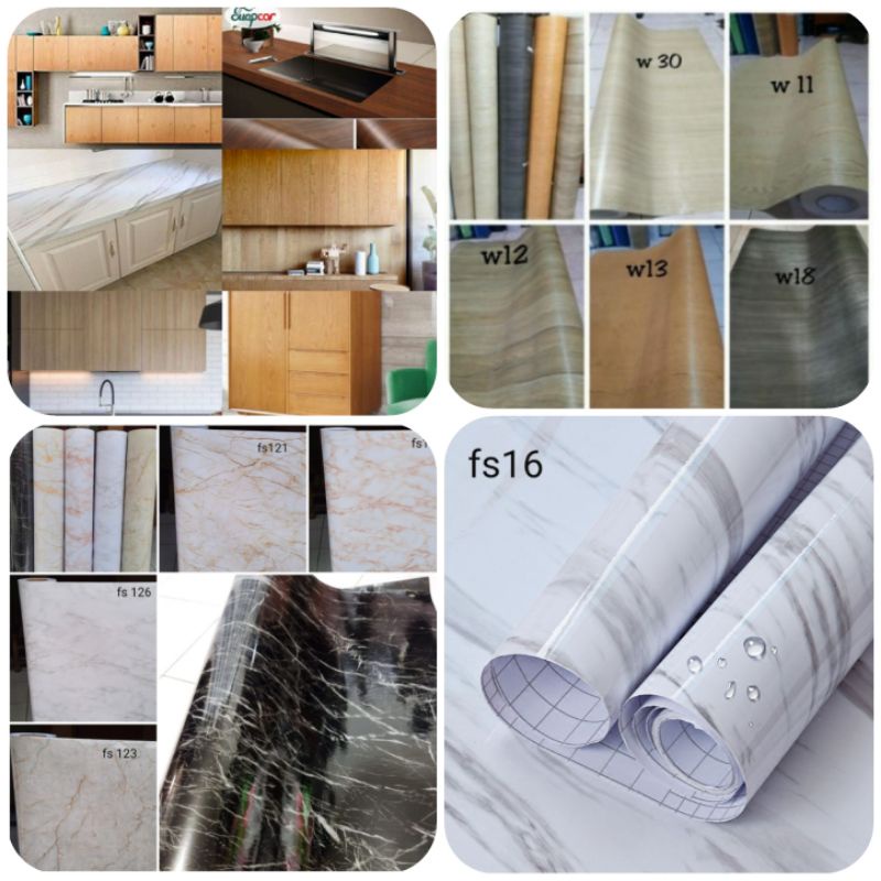 MURAH Stiker Kayu PVC Sheet Sticker Pelapis Furniture ukuran 120cm  Wall Sticker Motif Taco Sheet73