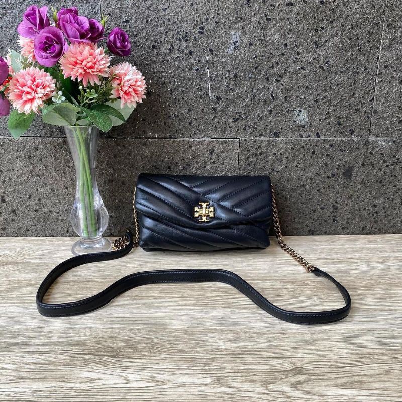 Tory Burch Kira Chevron Chain Wallet Original