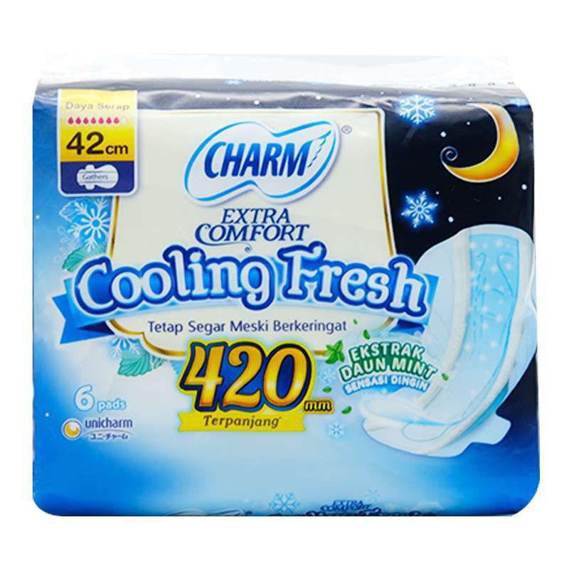 Charm Cooling Fresh Wing Gathers 42cm 6pads