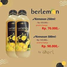 

Berlemon 100% sari lemon 250ml & 500ml