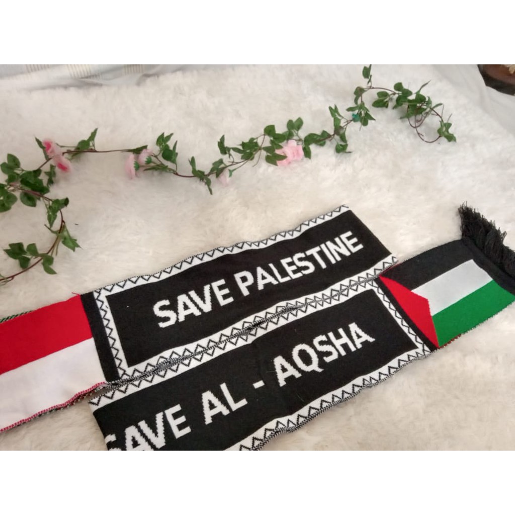 Syal sorban palestina palestine palestin Gaza free stiker palestina al aqso alaqsa alaqso al aqsa