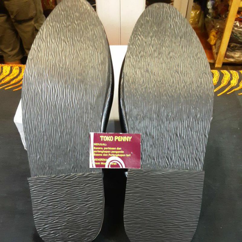 Sandal Selop Traditional Adat Jawa Pria biasa Alas coklat