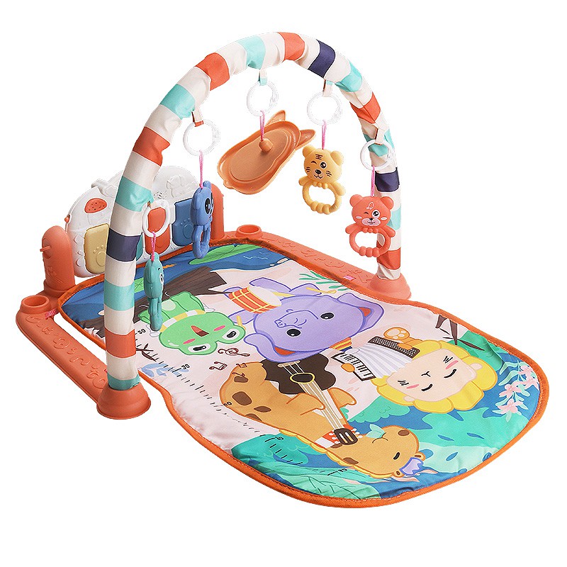 PROHEMAT MIISOO PEDAL PIANO FITNESS RACK Baby Musical Playgym Bayi Kerincingan Baby Gym babygym-116 Biru