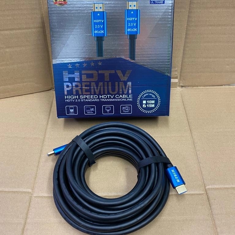 Kabel HDMI 5M M-Tech V.2.0 4K Gold Plated HD Cable HDMI 5 Meter Versi 2.0