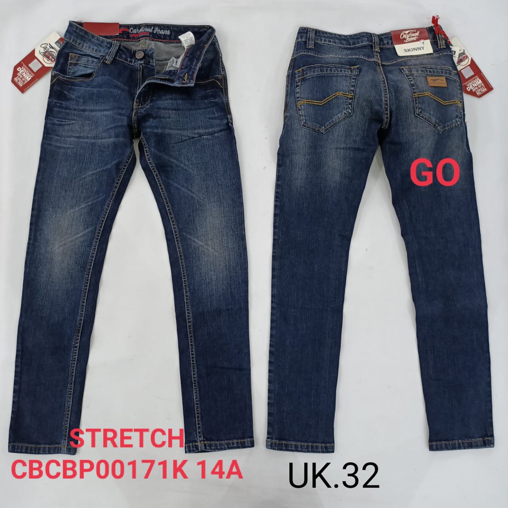 gof 32 CARDINAL CBCBP Celana Panjang Jeans Pria Pencil Stretch Slimfit Super Skinny Sobek Bermuda