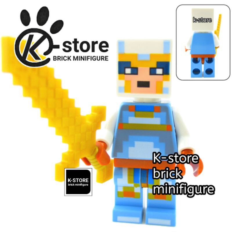 lego minecraft mine craft player two minifigure