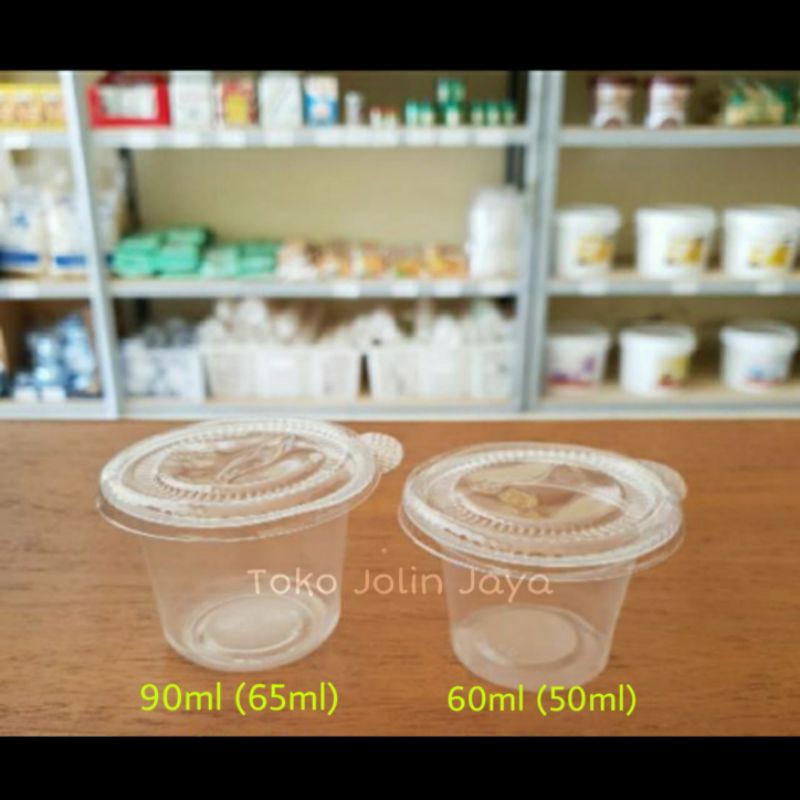 1bks puding cup kecil + tutup