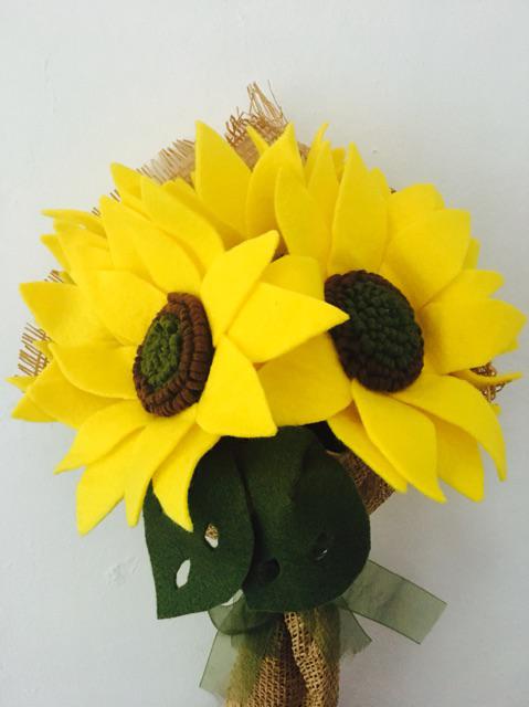 Bunga Flanel Murah Jakarta - Buket Bunga Flanel - Felt Flower Bouquet - Handmade