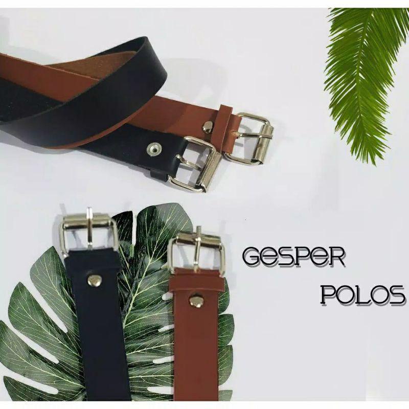 Belt Gesper Polos Wanita Kulit Sintetis Ikat Pinggang Modil Kekinian Hits Polos