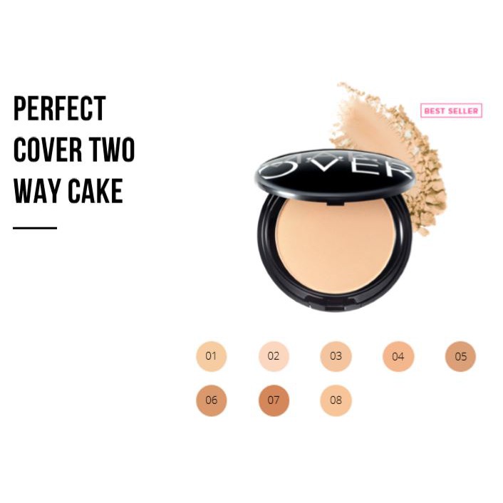 ☘️Yuri Kosmetik☘️ Make Over Perfect Cover Two Way Cake / Bedak Compact / EXPIRED 2025