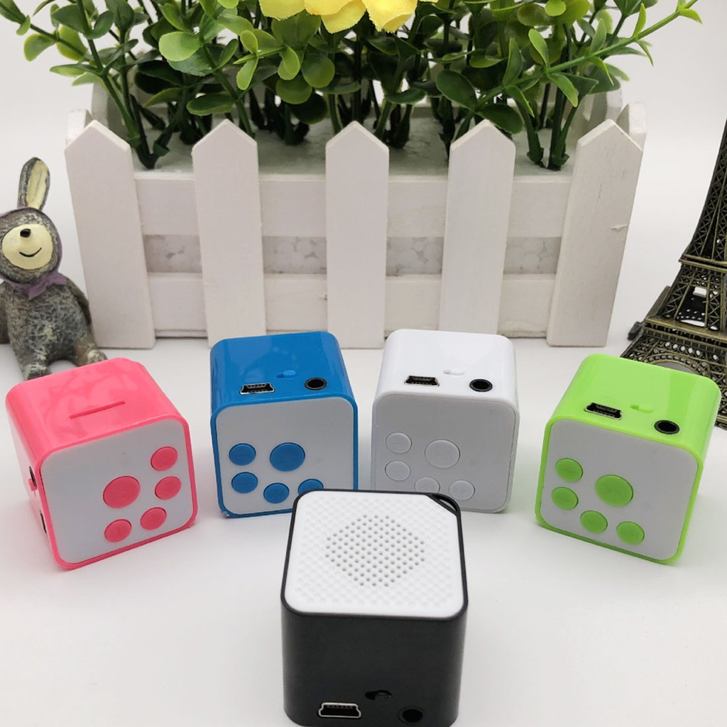 FREEONGKIR Lucu Kawaii Mini Eksternal Kecil Speaker MP3 Kualitas Tinggi Portabel Music Player