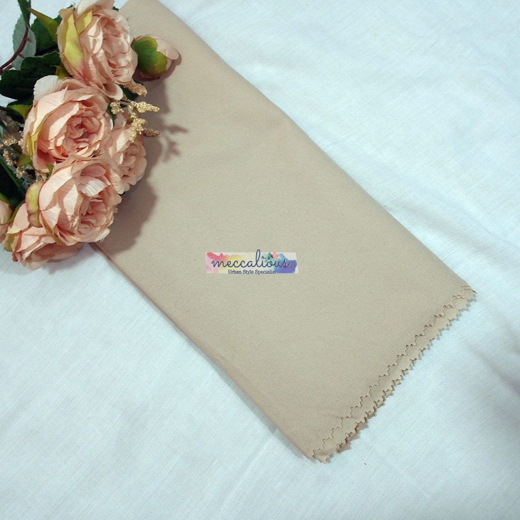 Jilbab Segi Empat Azara Voal Syari 130 x 130 Oskara  Miracle Jumbo Laser Cut-Vanilla