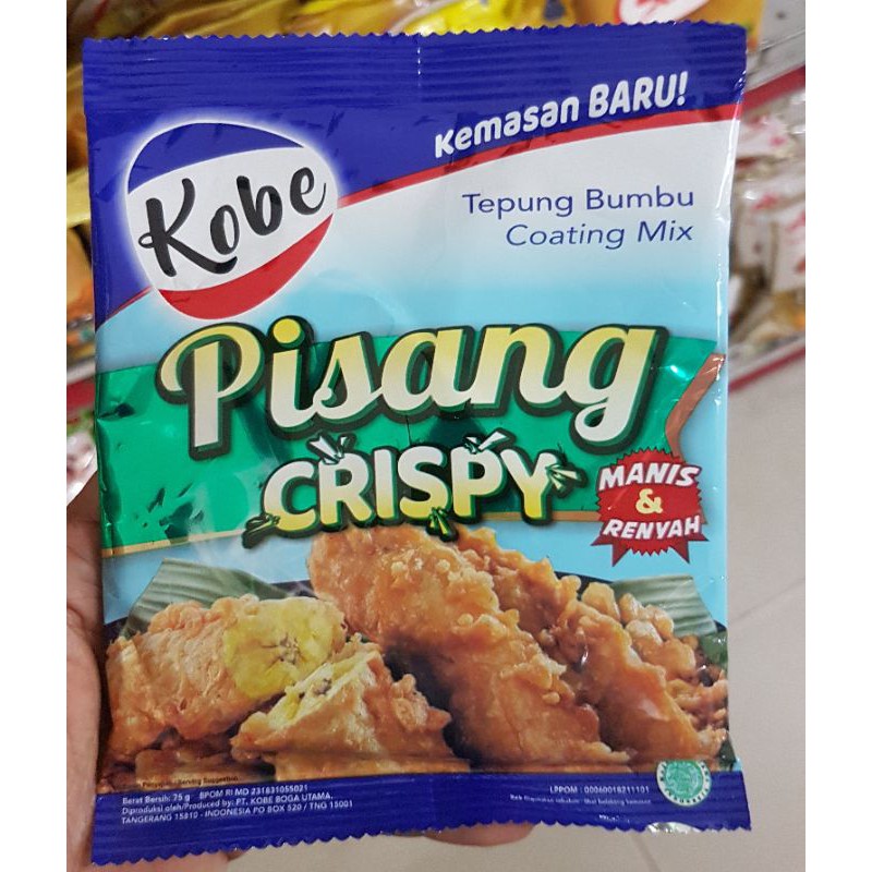 

KOBE Tepung Pisang Crispy 75gr - Tepung Goreng Pisang