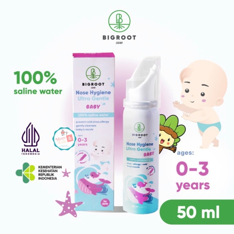 BIGROOT Nose Hygiene Stuff Relief &amp; Ultra Gentle Baby 50ml | Nasal Hygiene Spray