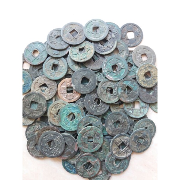 Koin Gobog Cina Koin Kepeng Cina Kuno 1 Cash Dinasti Campur Kondisi Cukup Bagus