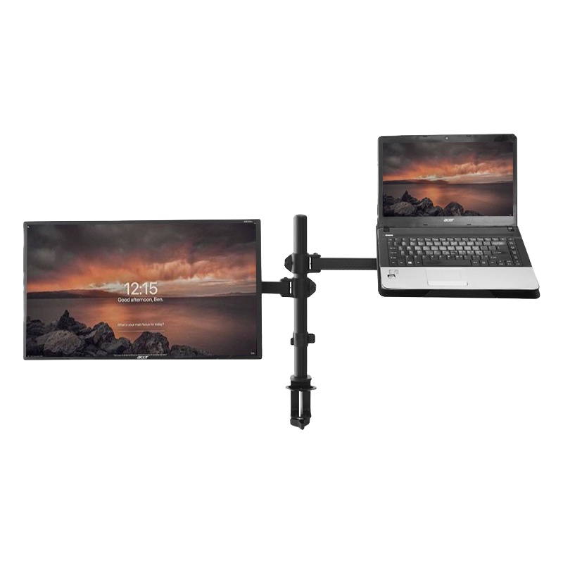 Bracket Monitor &amp; Stand Laptop Dual Arm ALL FOR WORK