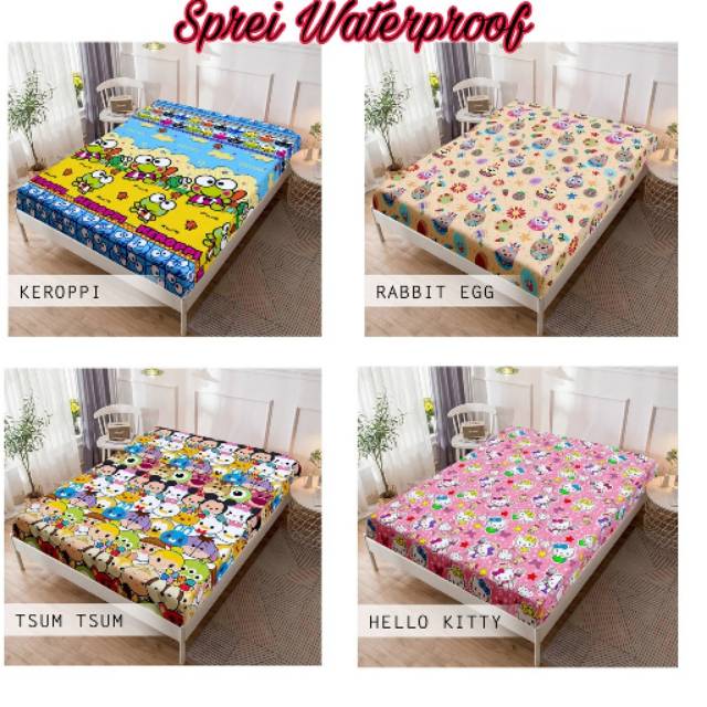 Sprei Waterprof Anti Air Uk 180x200/160x200/120×200 Cm