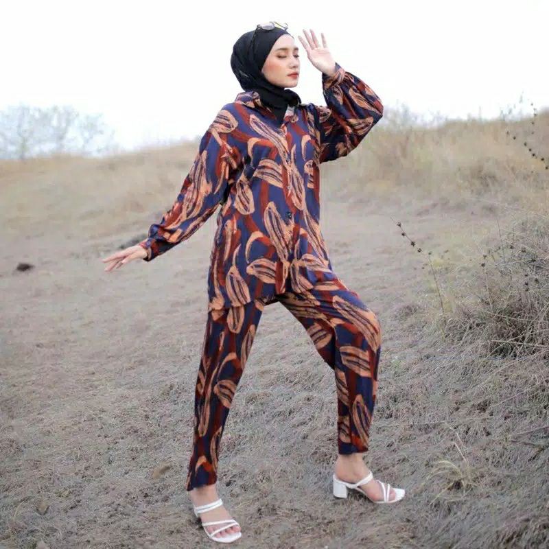 ONE SET RAYON VISCOSE PREMIUM / SETCEL RAYON / BAJU TIDUR SETELAN WANITA