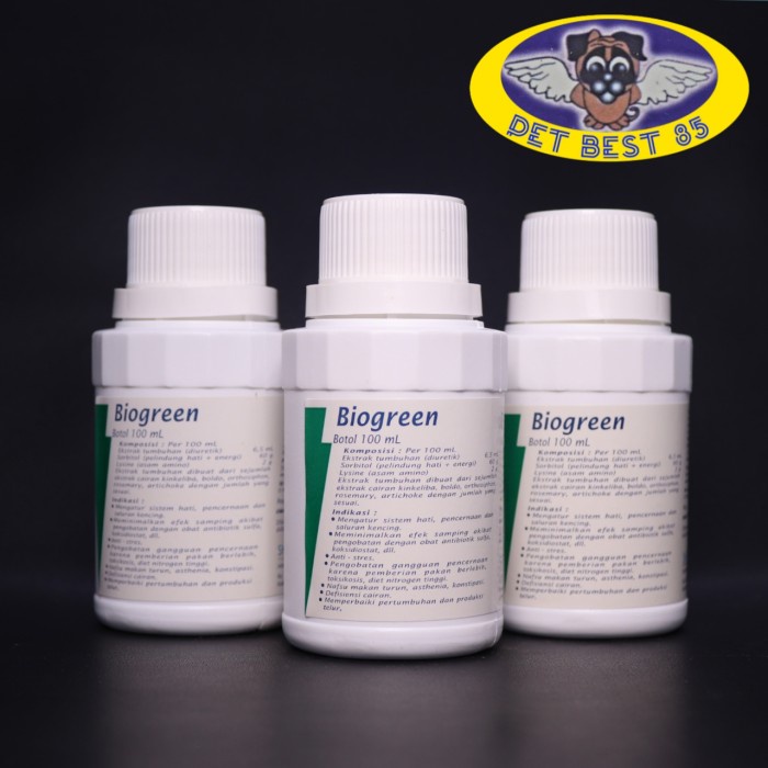 Biogreen 100 ml Suplement Sorbitol Lysine Cat/Dog/Ayam/Merpati/Sapi