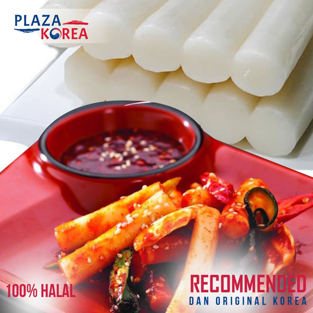 

PLAZA KOREA TTEOKBOKKI ONLY FRESH 500 GR - TTEOK TOKPOKI TOPOKKI KOREAN FOOD RICE CAKE KUE BERAS KHAS KOREA