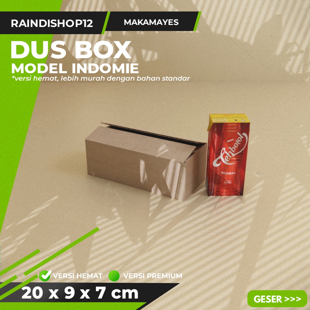

BOX 20 X 9 X 7 CM KARDUS KOTAK KEMASAN PACKAGING KADO POLOS