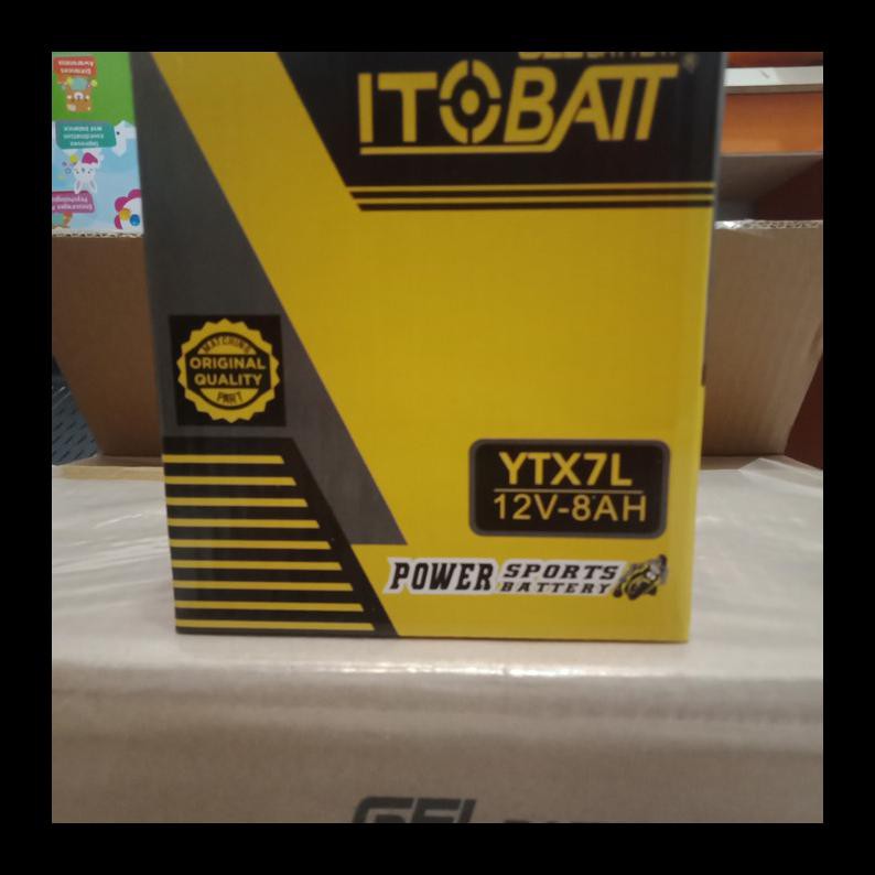 Best Seller Aki Motor Vespa Primavera Itobatt Ytx7L 12V 8Ah Aki Gel Kering Murah