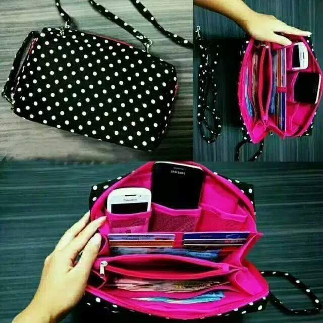 POUCH KOSMETIK DOMPET MULTIFUNGSI / WALLET BAG SELEMPANG