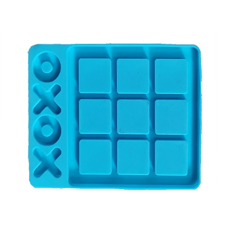 SIY  2 Style Tac Toe Game Board Silicone Mold with XO Game Board Mold Resin Family Game Silicone Epoxy Resin Casting Mold Kit