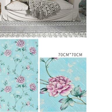 ✶ Paus Biru - Wallpaper 3D FOAM 5mm / Wallpaper Dinding 3D Motif Foam Batik Bunga More High Quality 