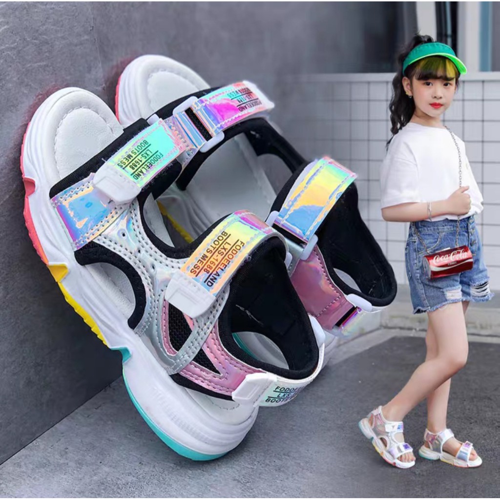 Sandal Tali Anak Perempuan Margareta Rainbows KK56