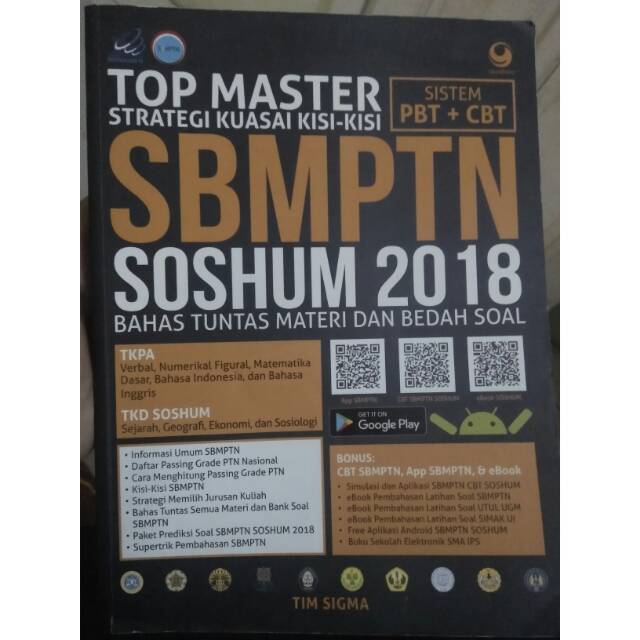 Preloved buku SBMPTN SOSHUM 2018