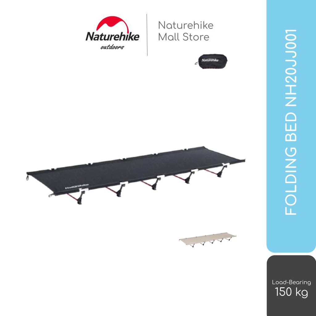 FOLDING BED NATUREHIKE NH20JJ001 VELBED PORTABLE OUTDOOR PIKNIK CAMPING KASUR RANJANG LIPAT