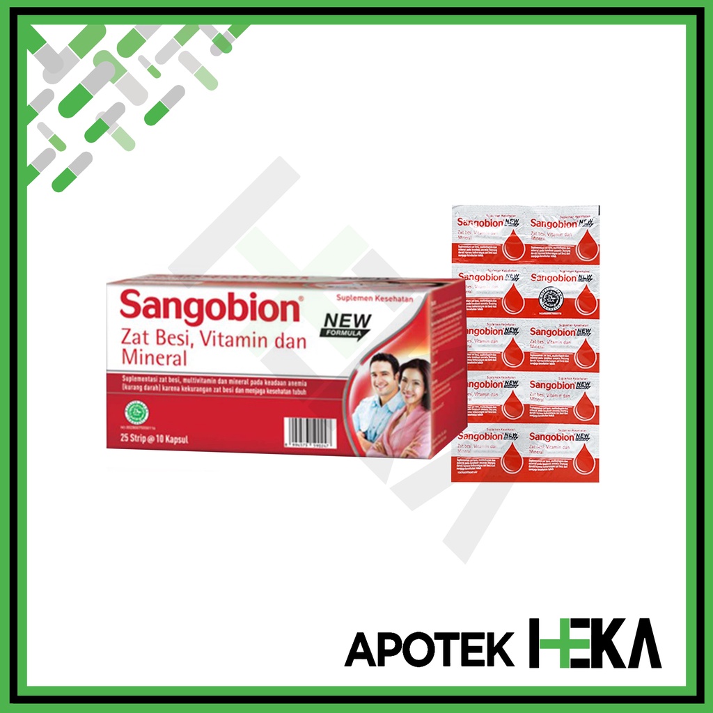 Sangobion Kapsul Box isi 25x10 - Tablet Penambah Darah (SEMARANG)