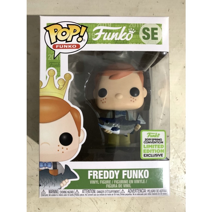 Funko POP - Freddy Funko Holding Fish in Yellow Pants [ECCC 2019]