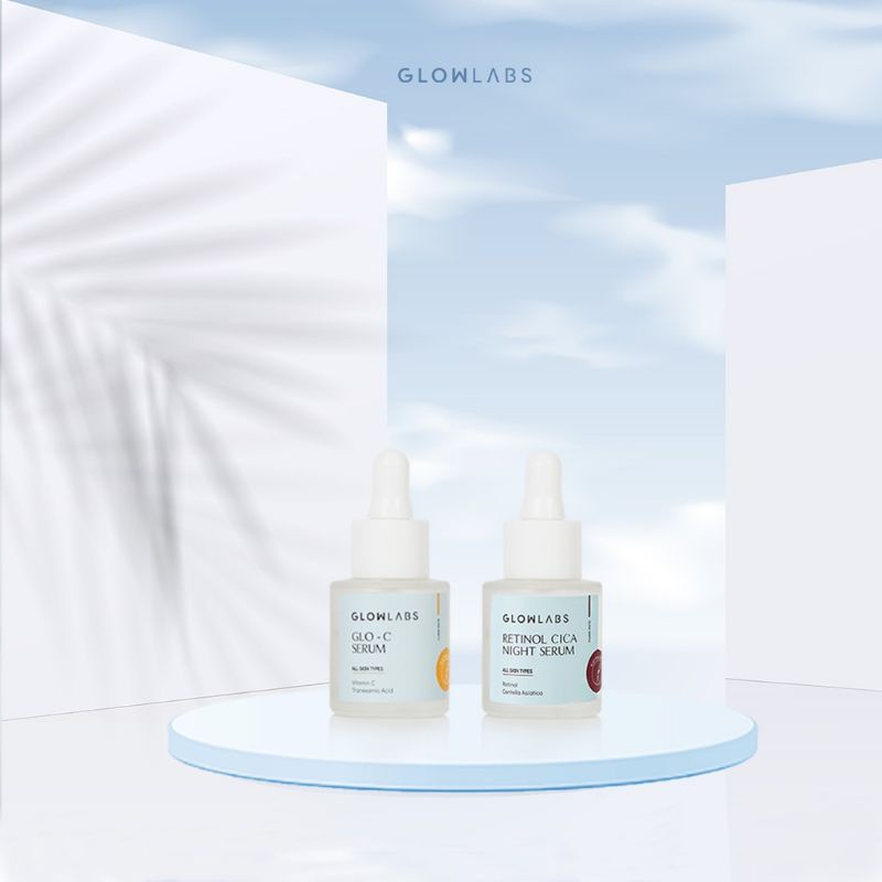 Glowlabs retinol cica night serum/Glowlabs glo c serum